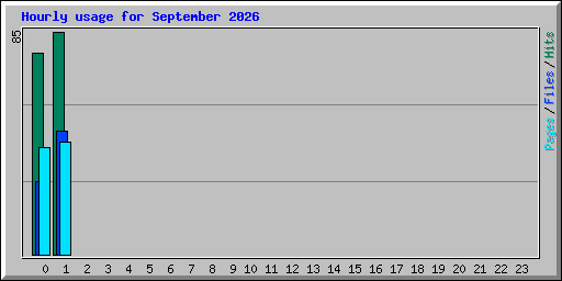 Hourly usage for September 2026
